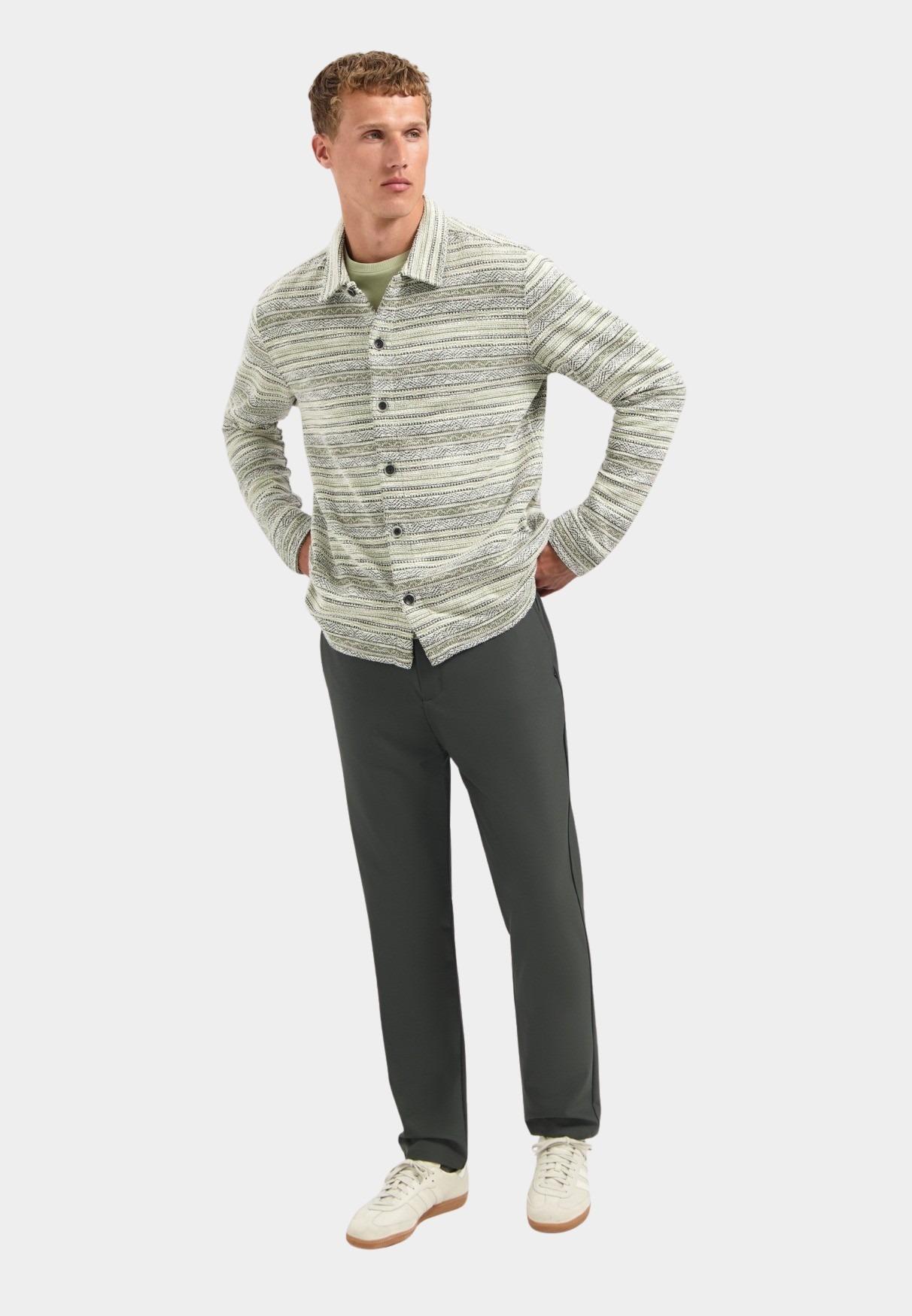 No Excess Casual hemd lange mouw Groen  29400883/052