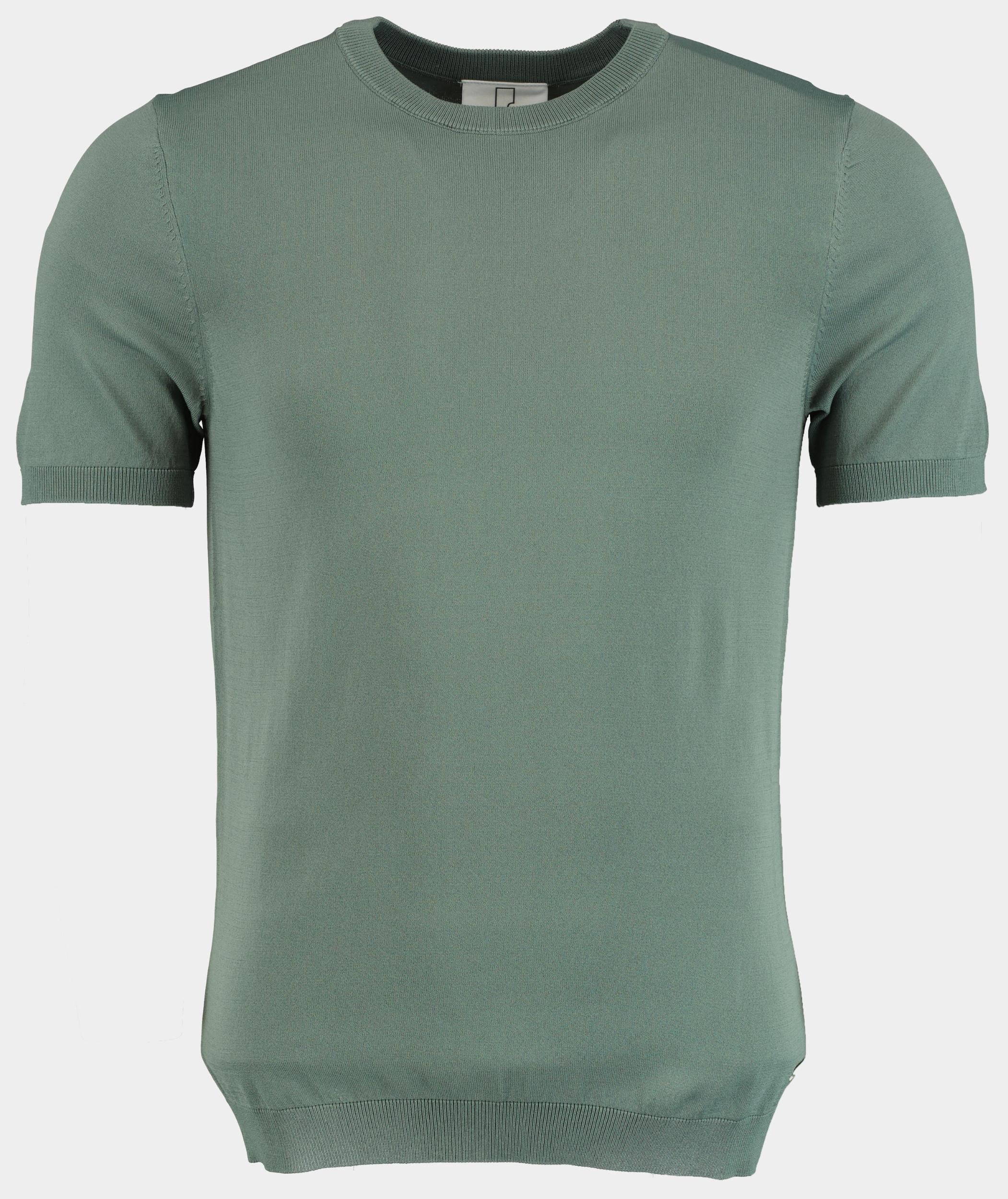 Born With Appetite T-shirt korte mouw Groen Wake Knitted T-shirt 25108WA35/942 steel