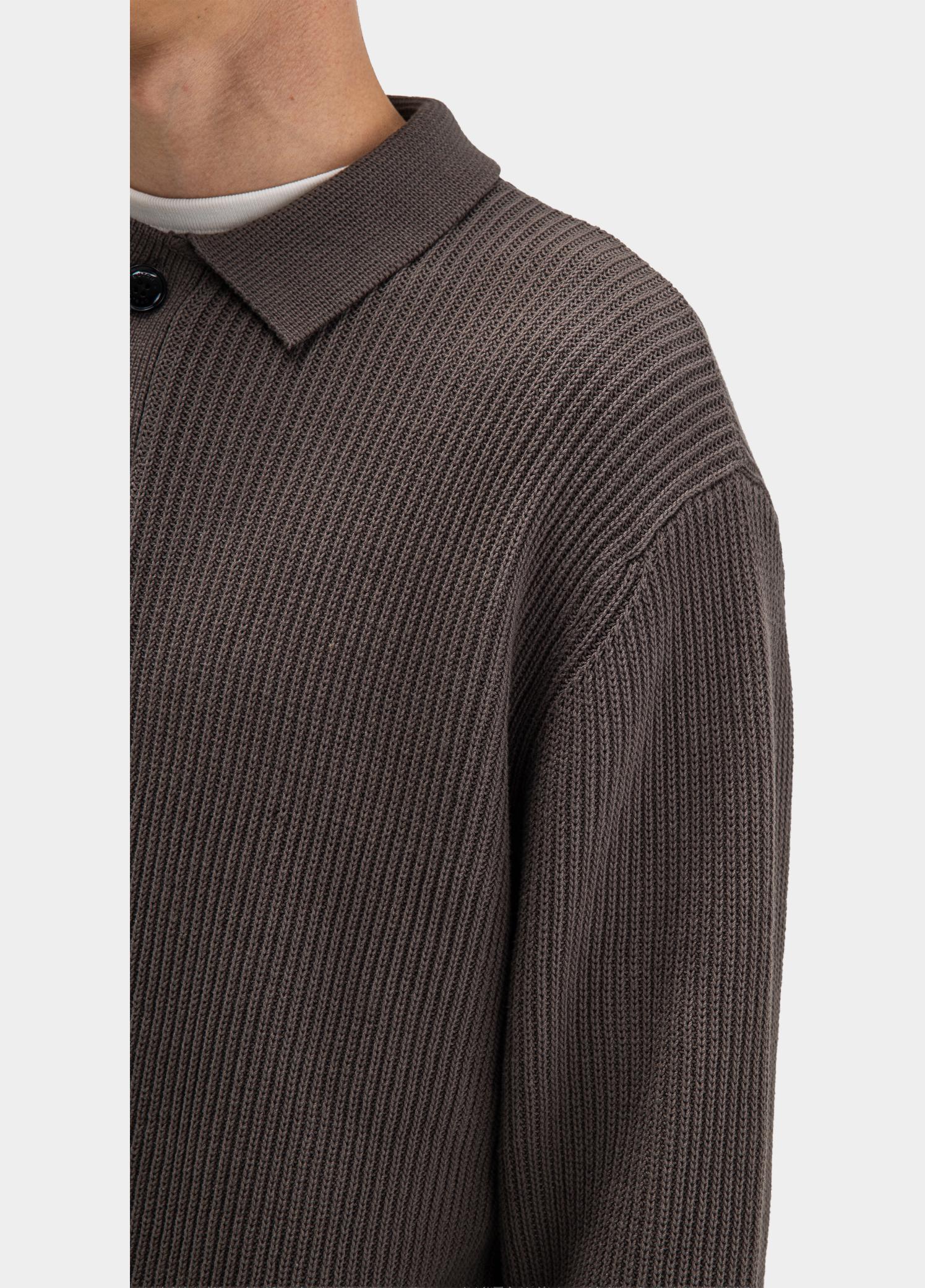 Butcher of Blue Polo lange mouwen heren Bruin Galway M2626033/420