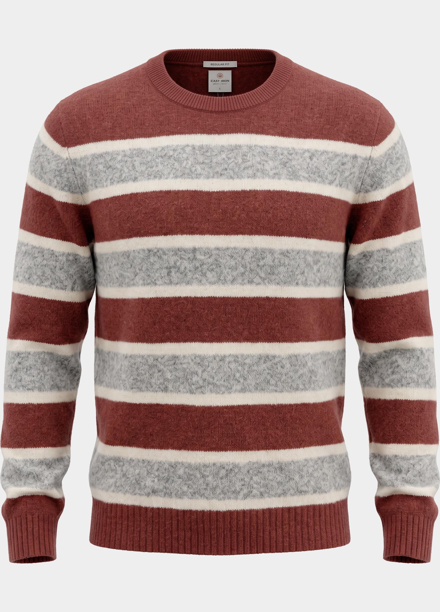 R2 Amsterdam Overhemd heren Blauw Printed single technical knit 134.WSP.008/010