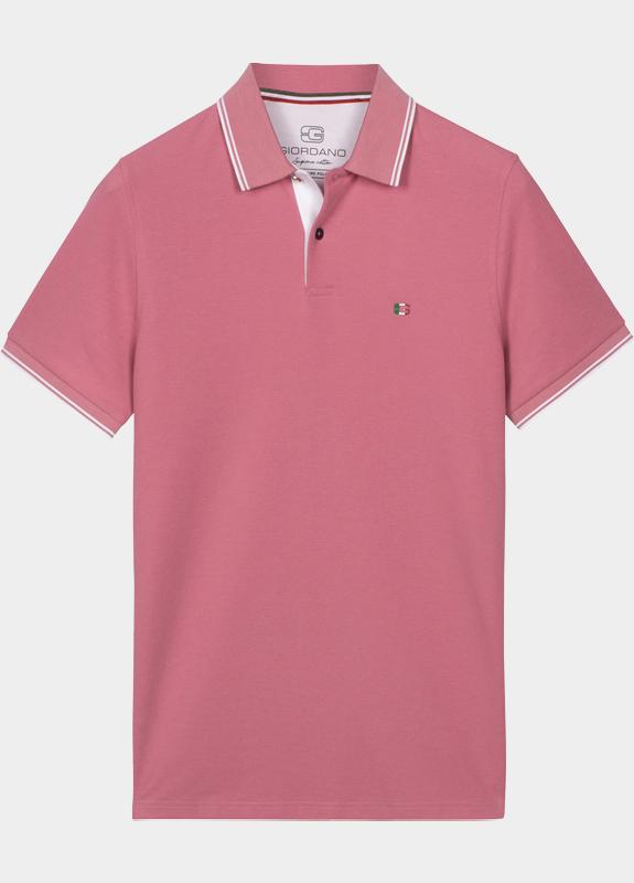 Giordano Polo heren Roze Nico Signature Polo SS Two-Pl 616587/50