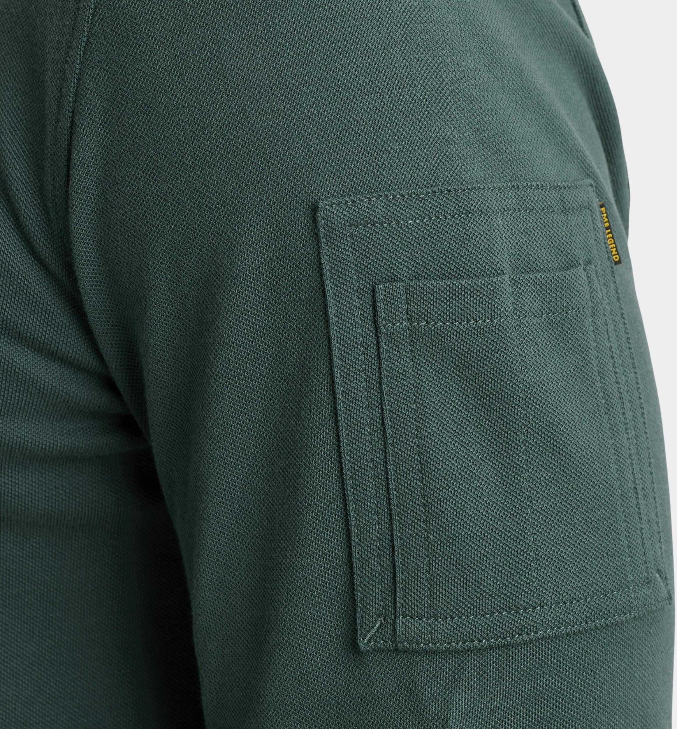 PME Legend Polo lange mouw Blauw Long sleeve polo American Cla PPS2508899/5125