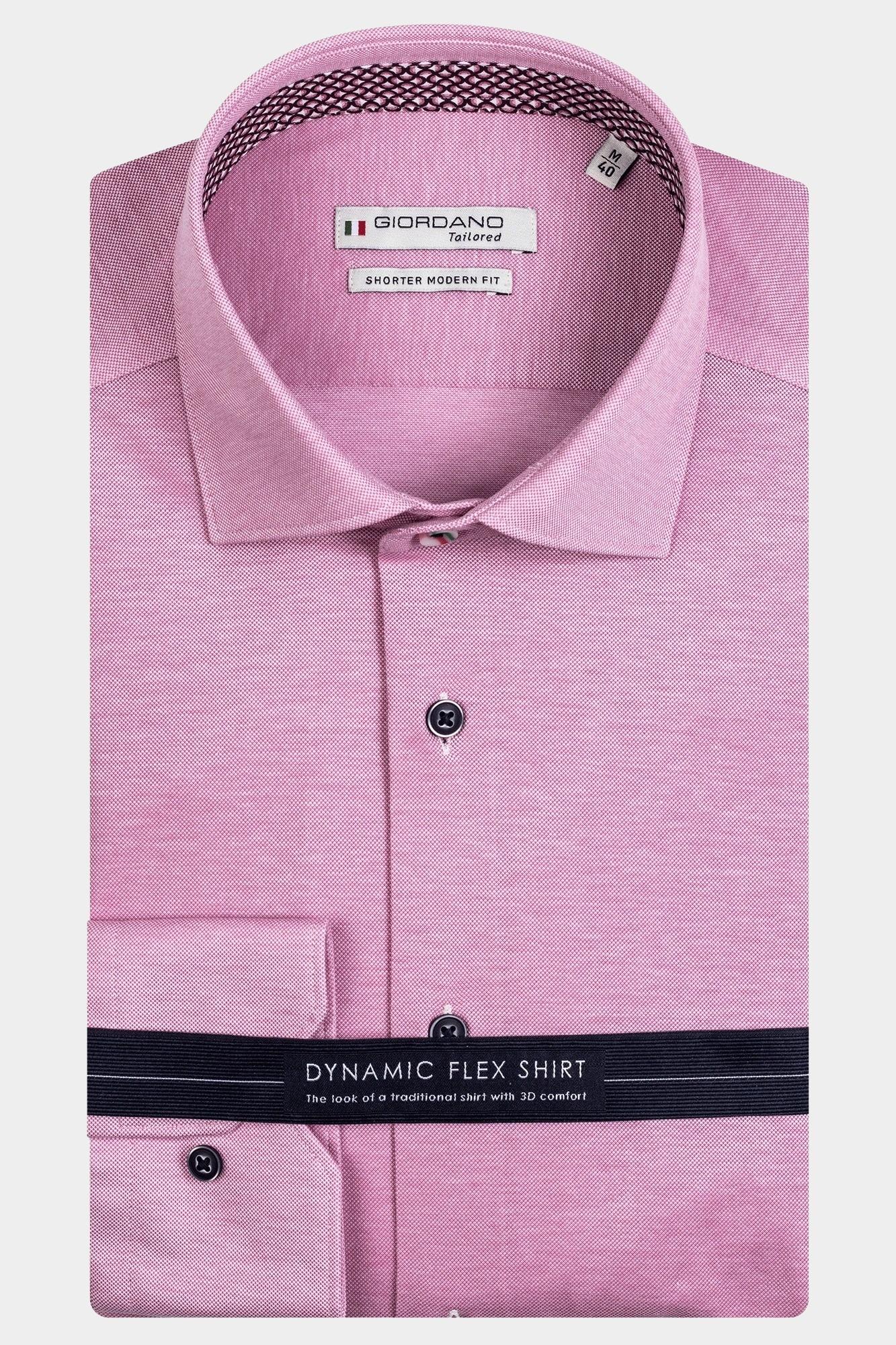 Giordano Casual hemd lange mouw Roze Maggiore, LS Semi Cutaway Kni 327895/51