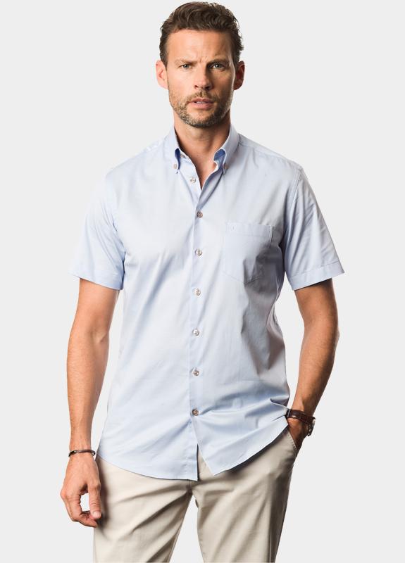 Ledub Business hemd korte mouw Blauw LE24313 MFN0 0143301/130-140-000