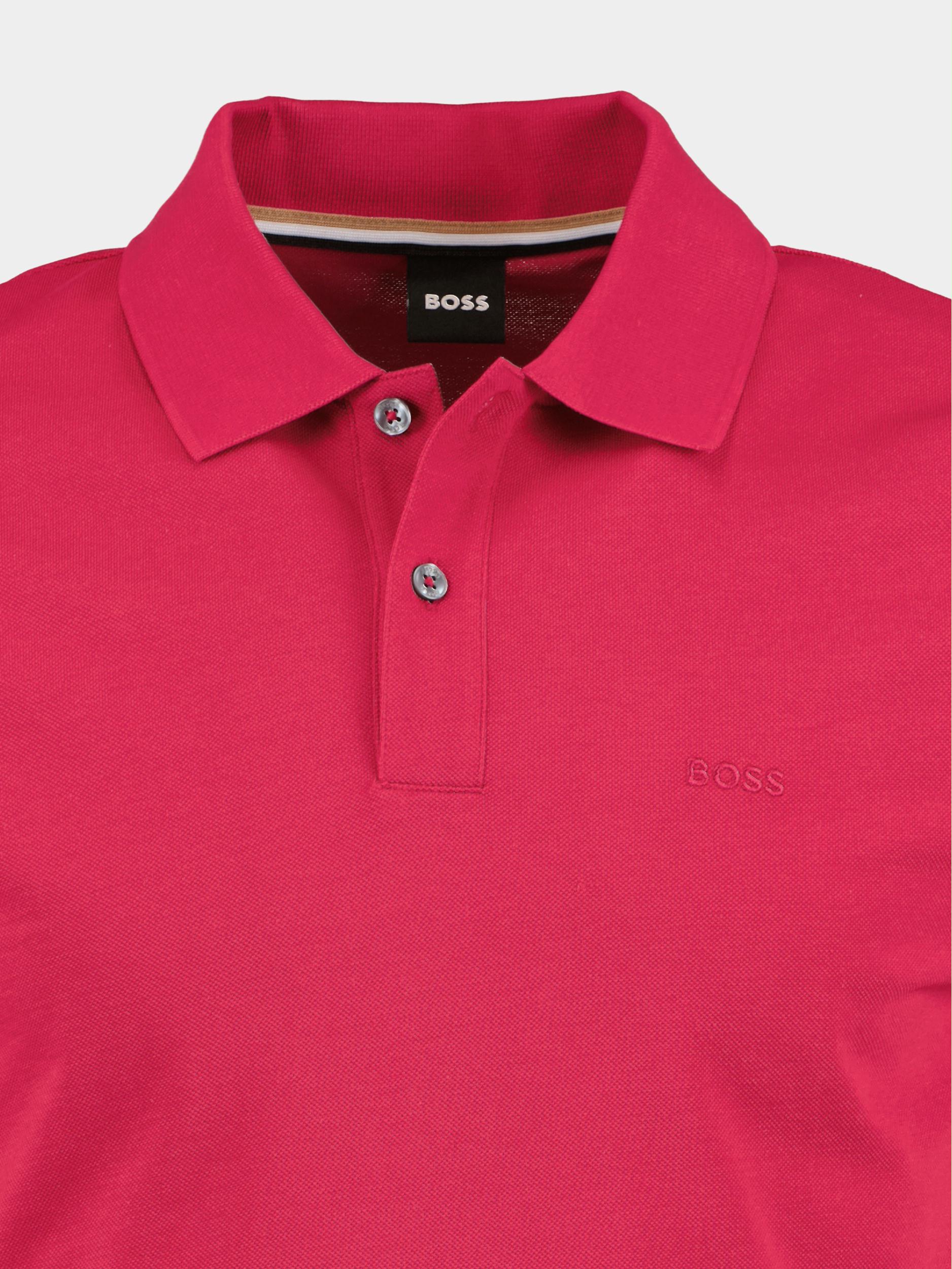 BOSS Black Polo korte mouw Roze Pallas 10241531 02 50468301/673