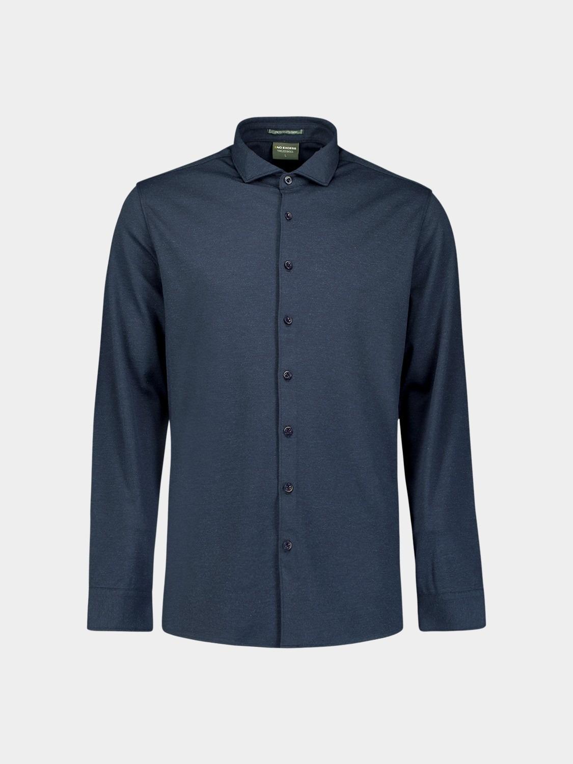 No Excess Casual hemd lange mouw Blauw  N4180/078