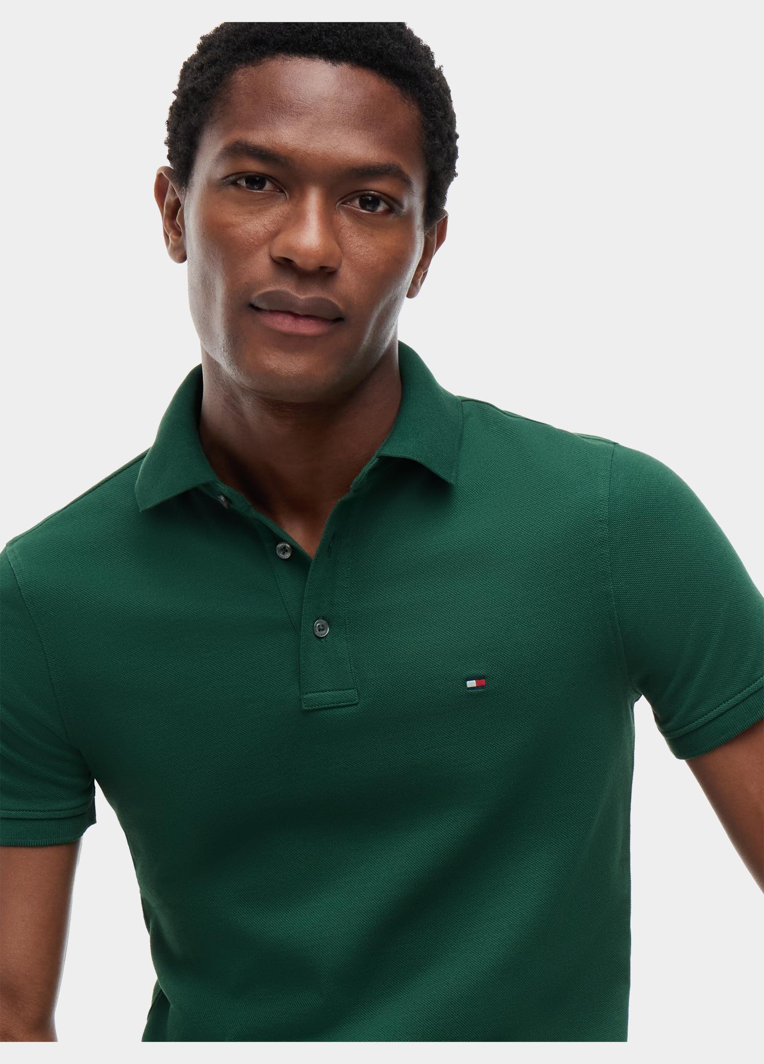Tommy Hilfiger Polo heren Groen 1985 Slim Polo MW0MW17771/L2N