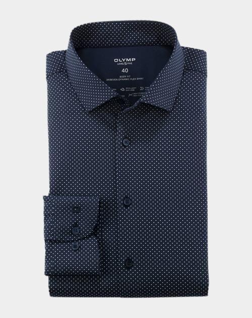 Olymp Business hemd lange mouw Blauw Level Five 24/Seven 205324/18