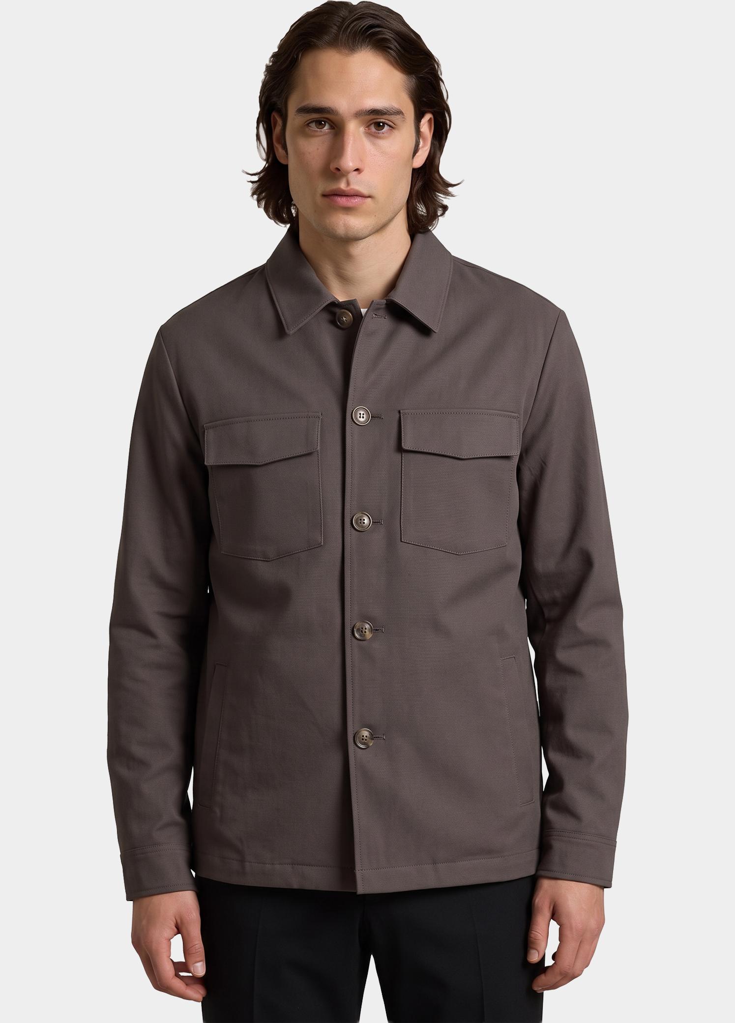 Born With Appetite Overshirt Bruin Matteo Shirtjacket BWA26314MA25/2004