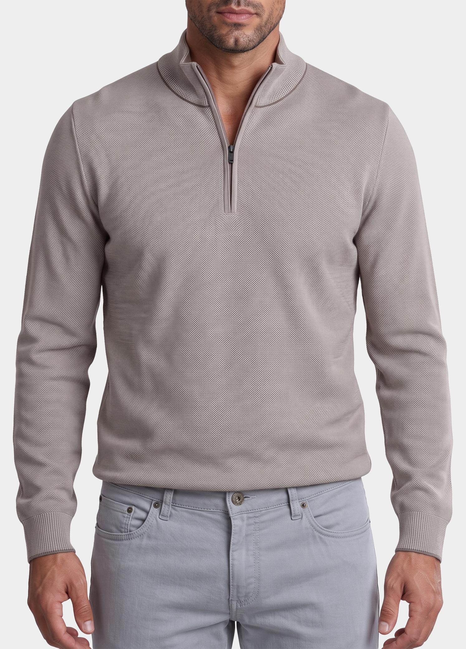 Baileys Half Zip Beige all-over 2-Tone 628409/985