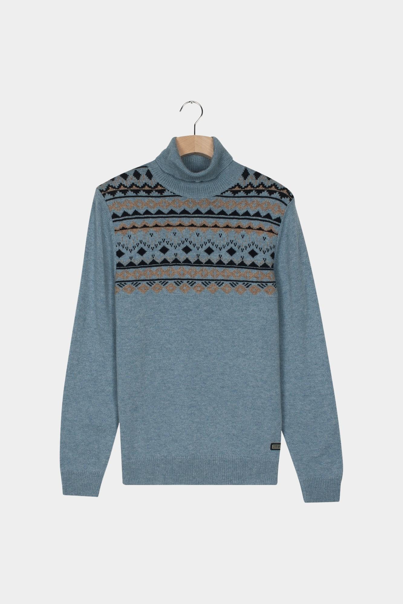 Baileys Coltrui Blauw High Neck Pullover 10gg, at f 528533/635