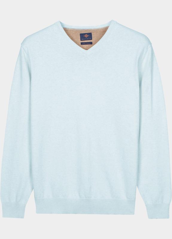 Baileys Pullover heren Blauw V-Neck Pullover with low powe 618100/615