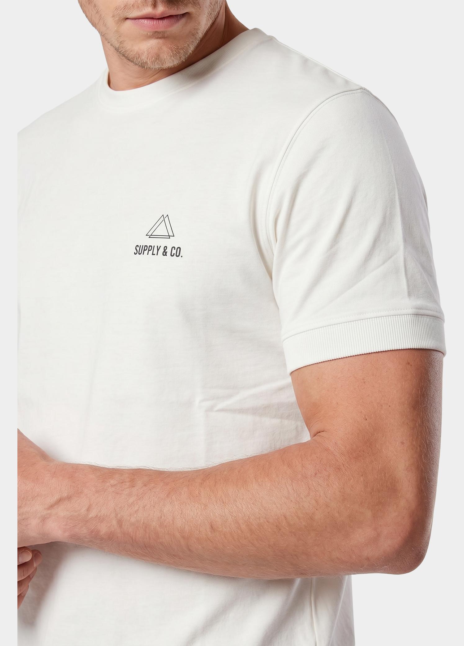 Supply & Co. T-shirt heren Wit Basic T-shirt SCO25108BA01/100 white