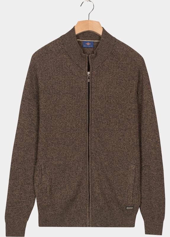 Baileys Vest Bruin Cardigan Zip  9gg, all-over S 522024/865