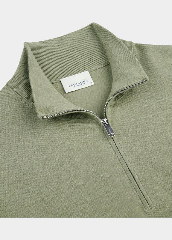 Profuomo Half Zip Groen  PPXJ10008/D
