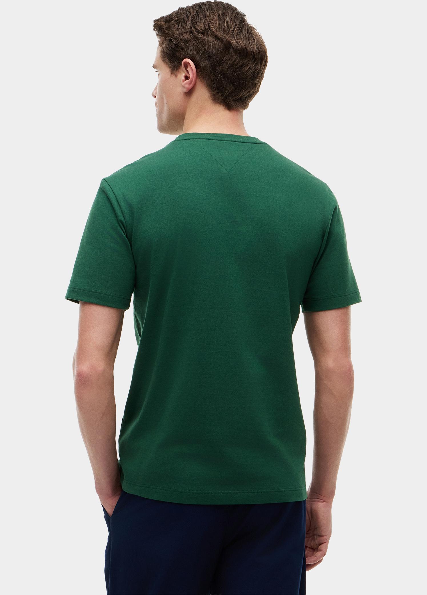 Tommy Hilfiger T-shirt heren Groen ESS SEASONAL REG FIT SOLID TE MW0MW39995/L2N