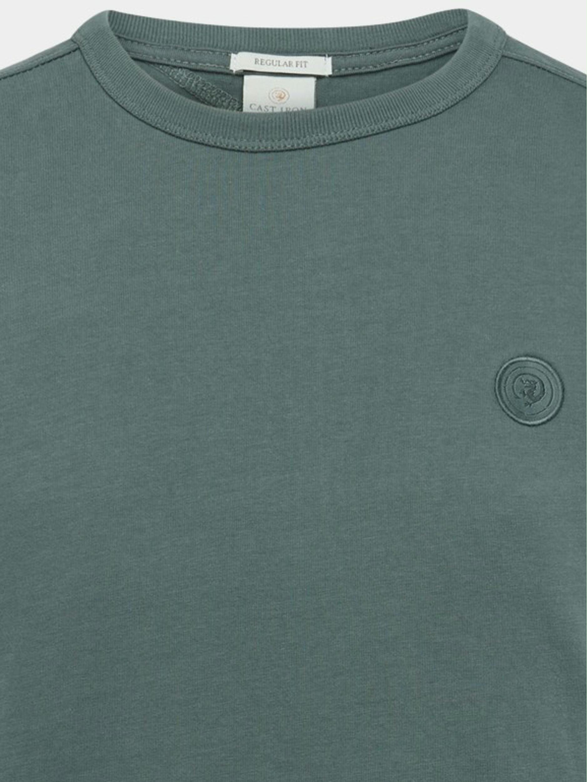 Cast Iron T-shirt korte mouw Groen Short sleeve r-neck regular f CTSS2211552/6026