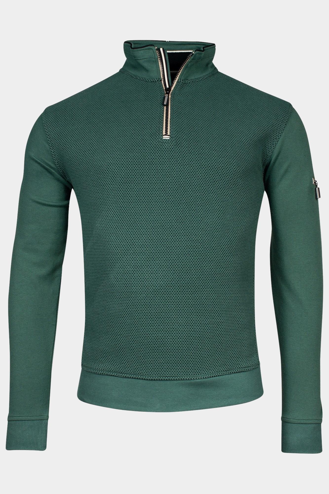 Baileys Half Zip Groen Sweatshirt 1/2 zip  Front 413140/74