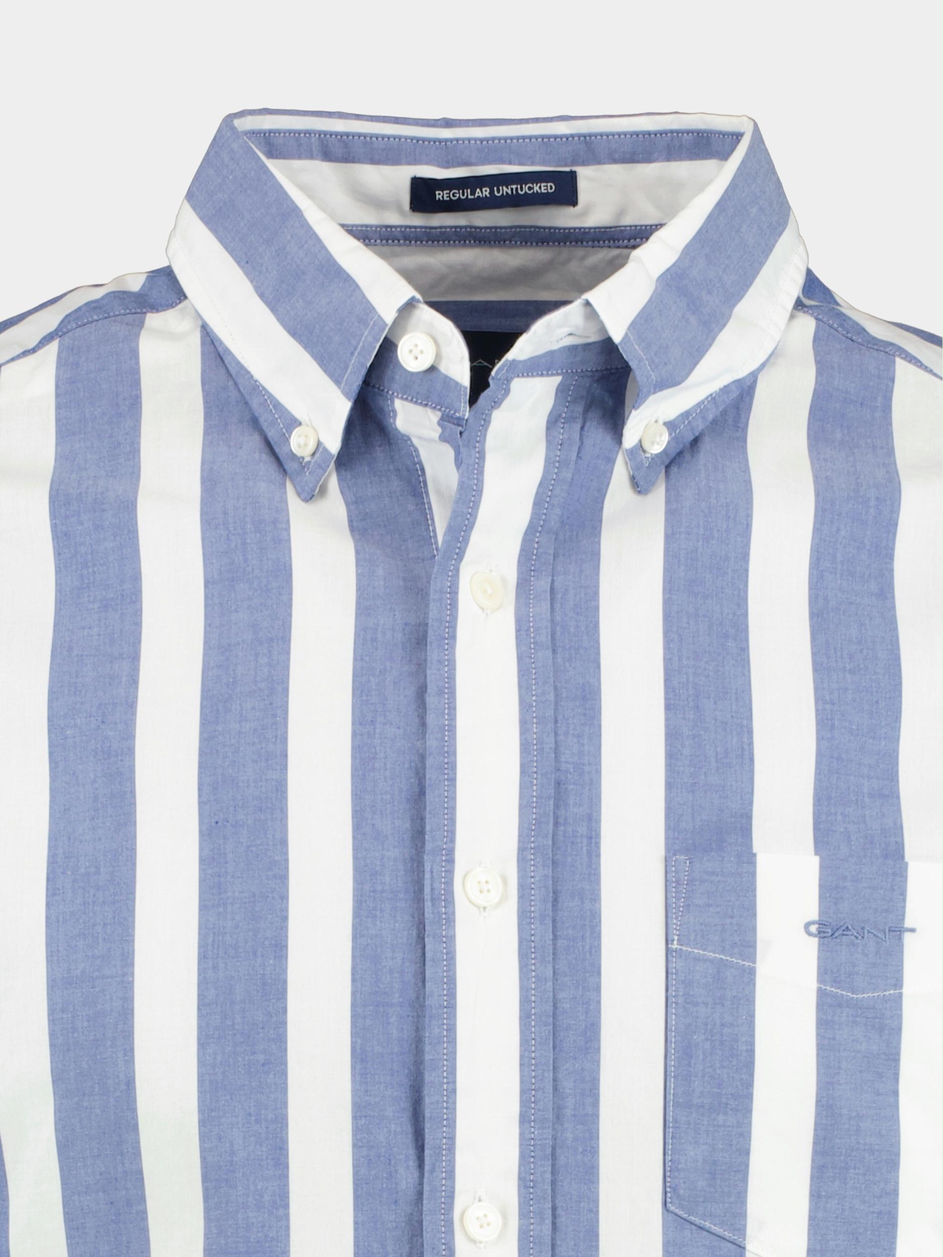 Gant Casual hemd lange mouw Blauw Reg UT Wide Broadscloth Stripe 3230112/436