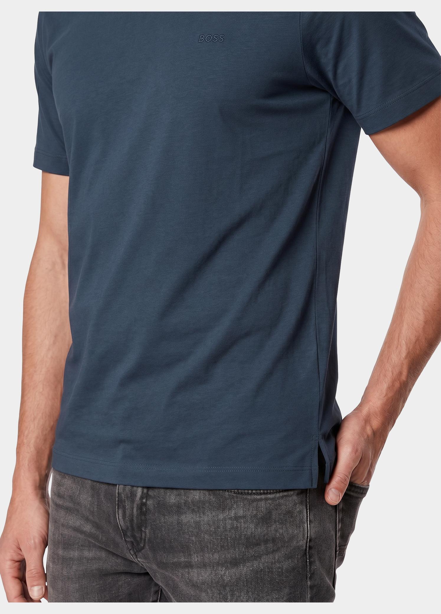 BOSS Black T-shirt heren Blauw Thompson 01 10241525 01 50468347/468