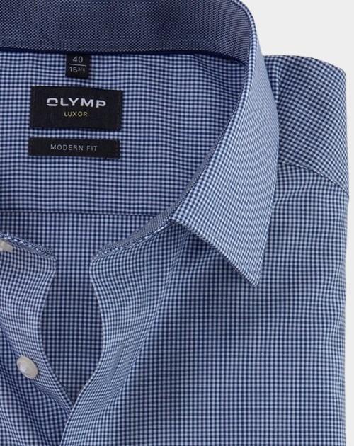 Olymp Business hemd lange mouw Blauw 3390/64 Hemden 339064/19