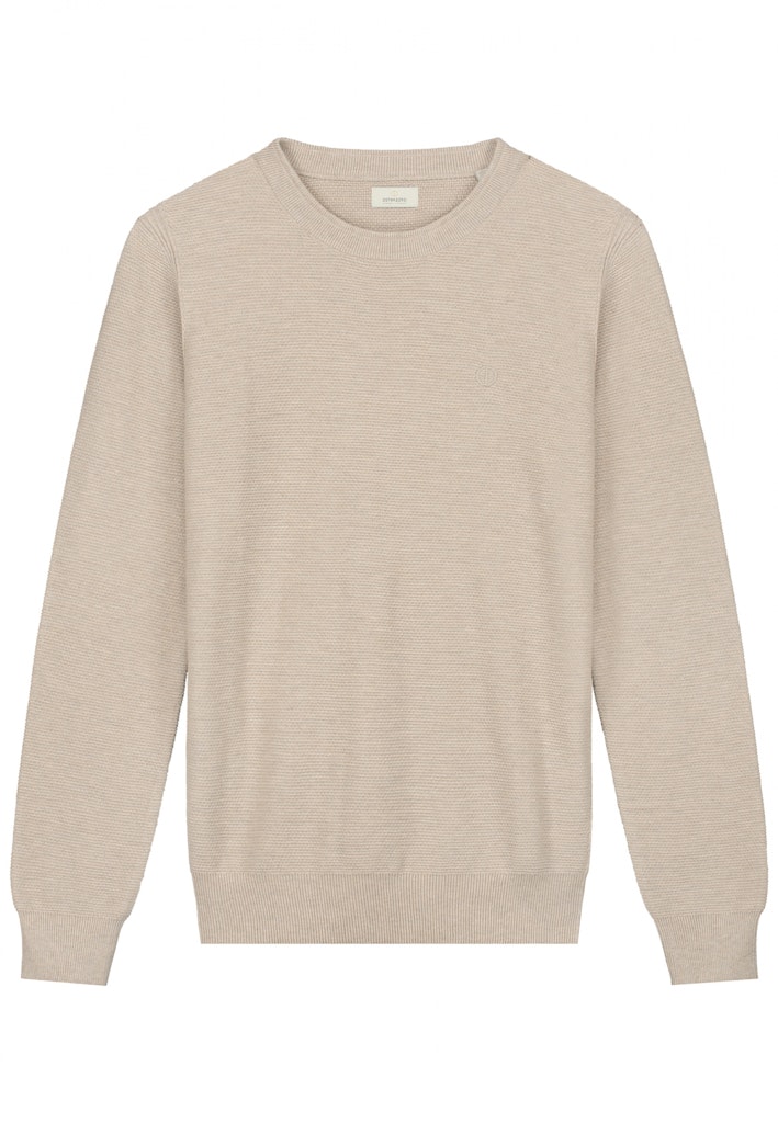 Dstrezzed Pullover Beige Mercury Crew Melange Slub 405566-NOS/262