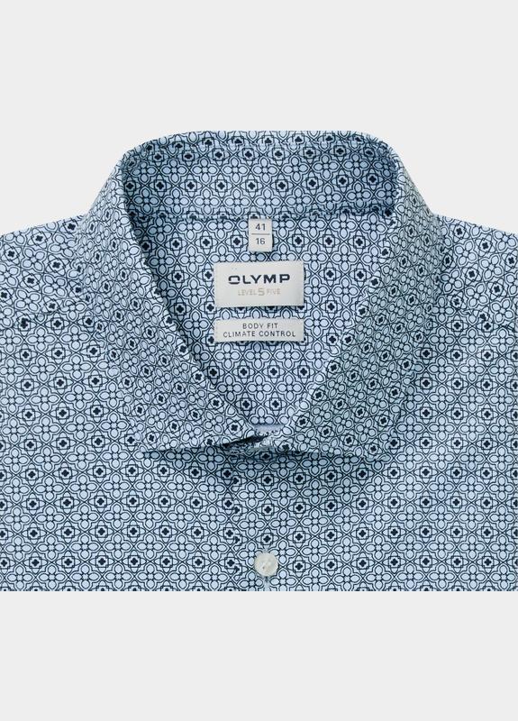 Olymp Zakelijk overhemd heren Blauw Level Five 24/Seven 204384/11