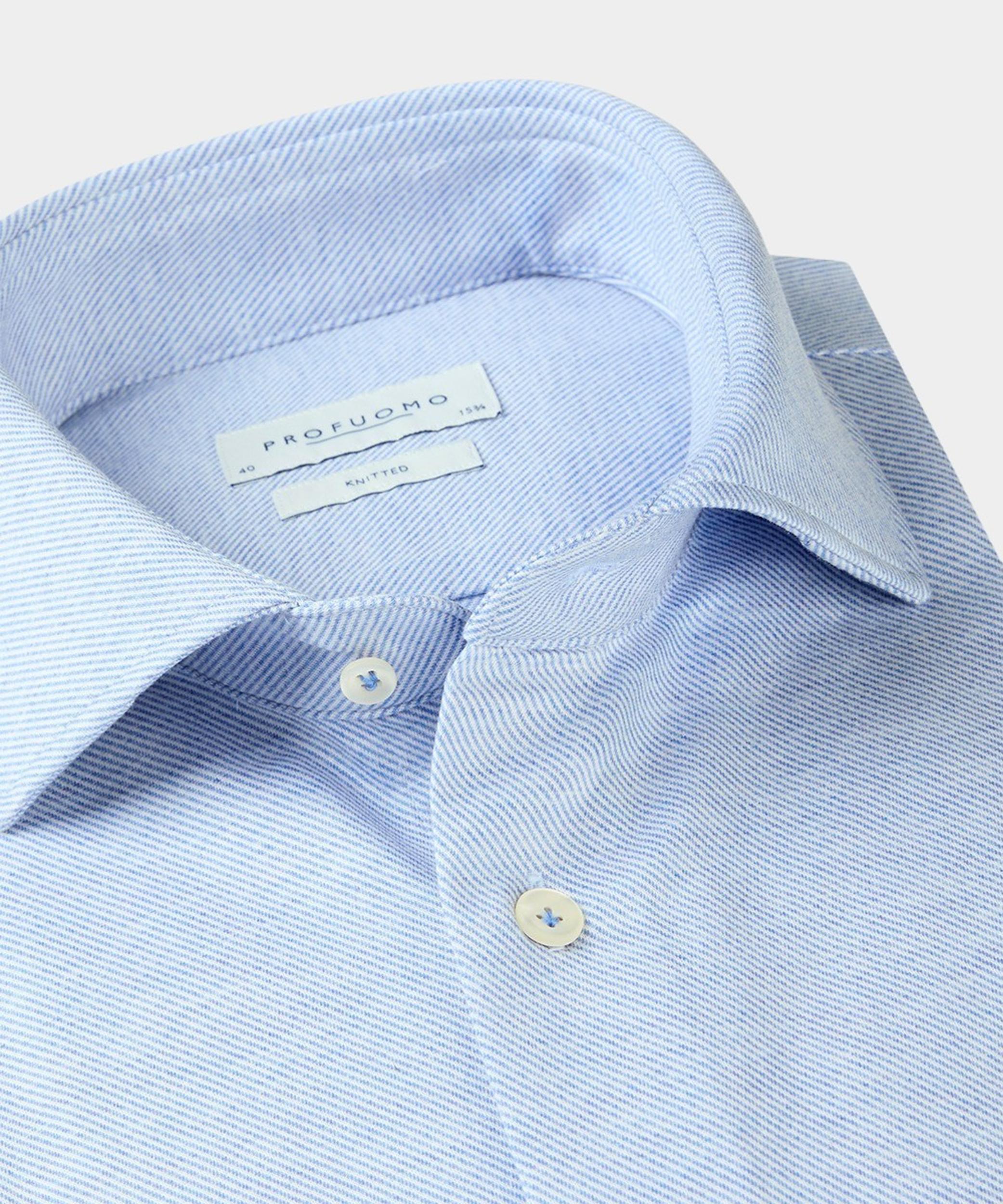 Profuomo Business hemd lange mouw Blauw  PPVH30011B/M