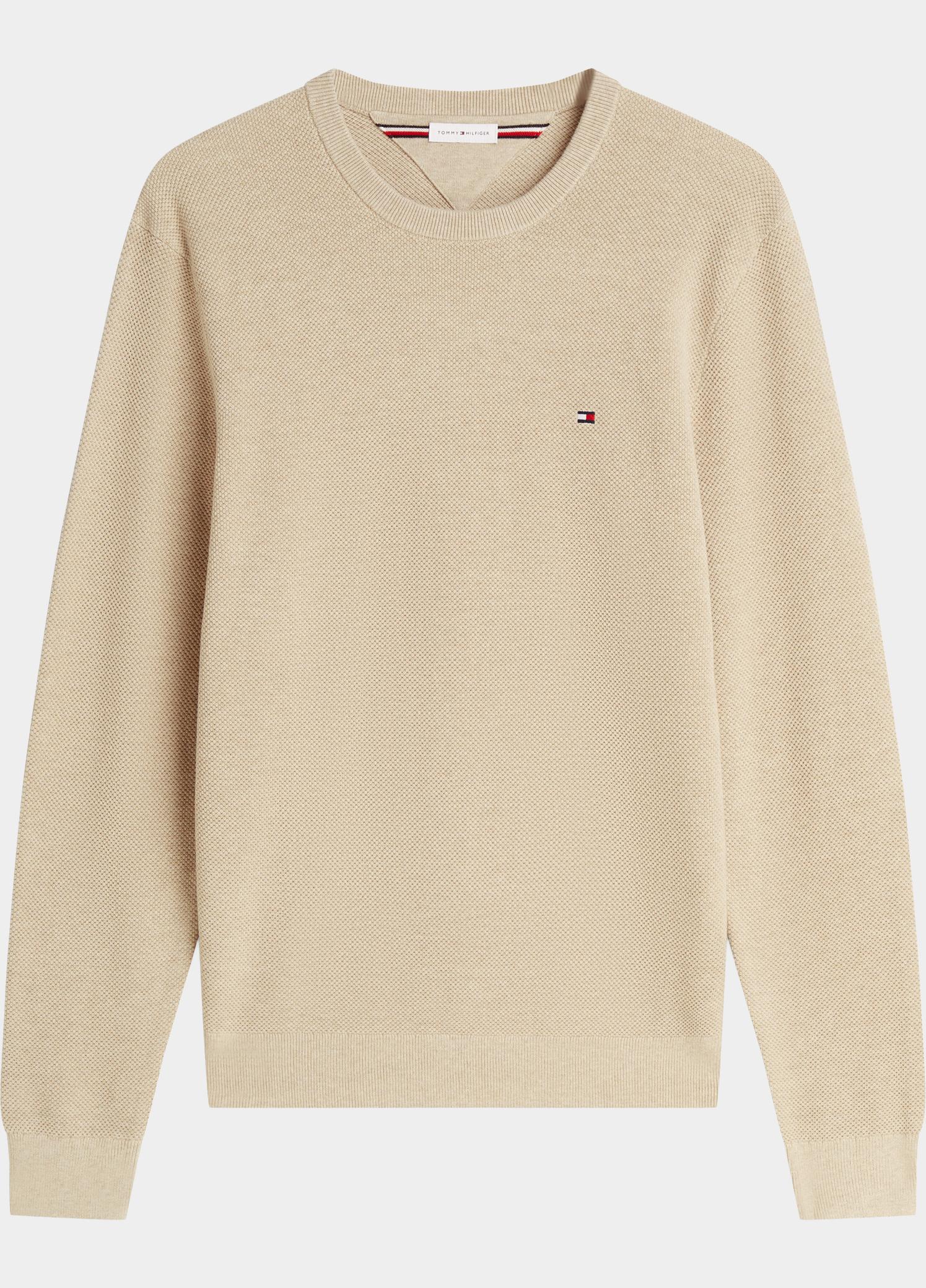 Tommy Hilfiger Pullover heren Beige Essential Structure Crew Neck MW0MW36347/ADK