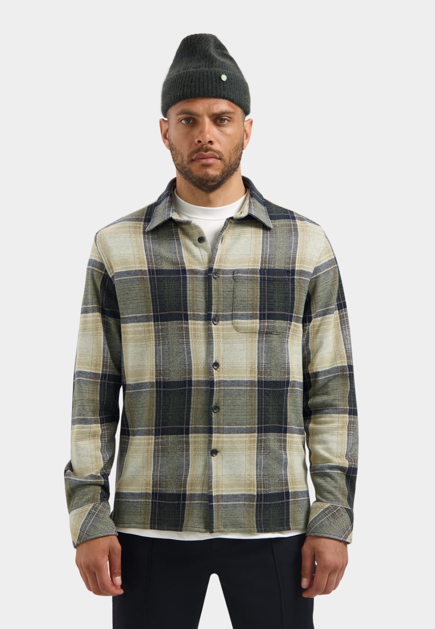 Dstrezzed Casual hemd lange mouw Groen DS_Gus Flannel Shirt 303882-AW25/524