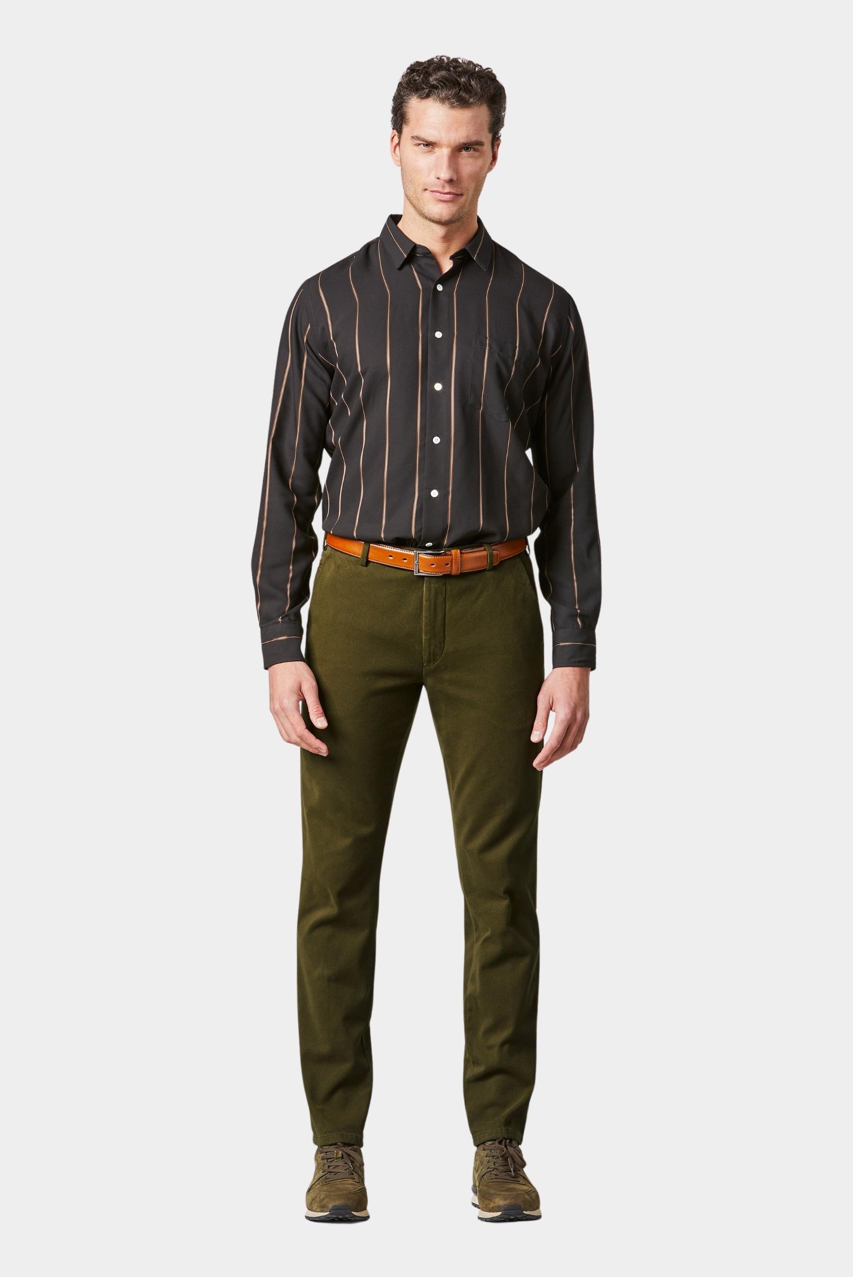 Meyer Katoenen Broek Groen BONN Art.2-8572 1022857200/26
