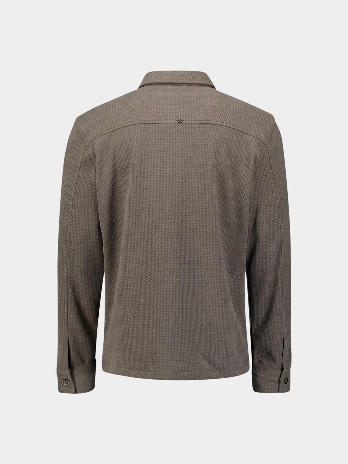 No Excess Overshirt Beige Overshirt Button Relief Sweat 29510806SN/118