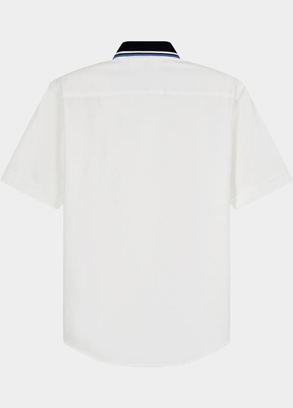 Olymp overhemd korte mouw heren Wit Casual 403812/00