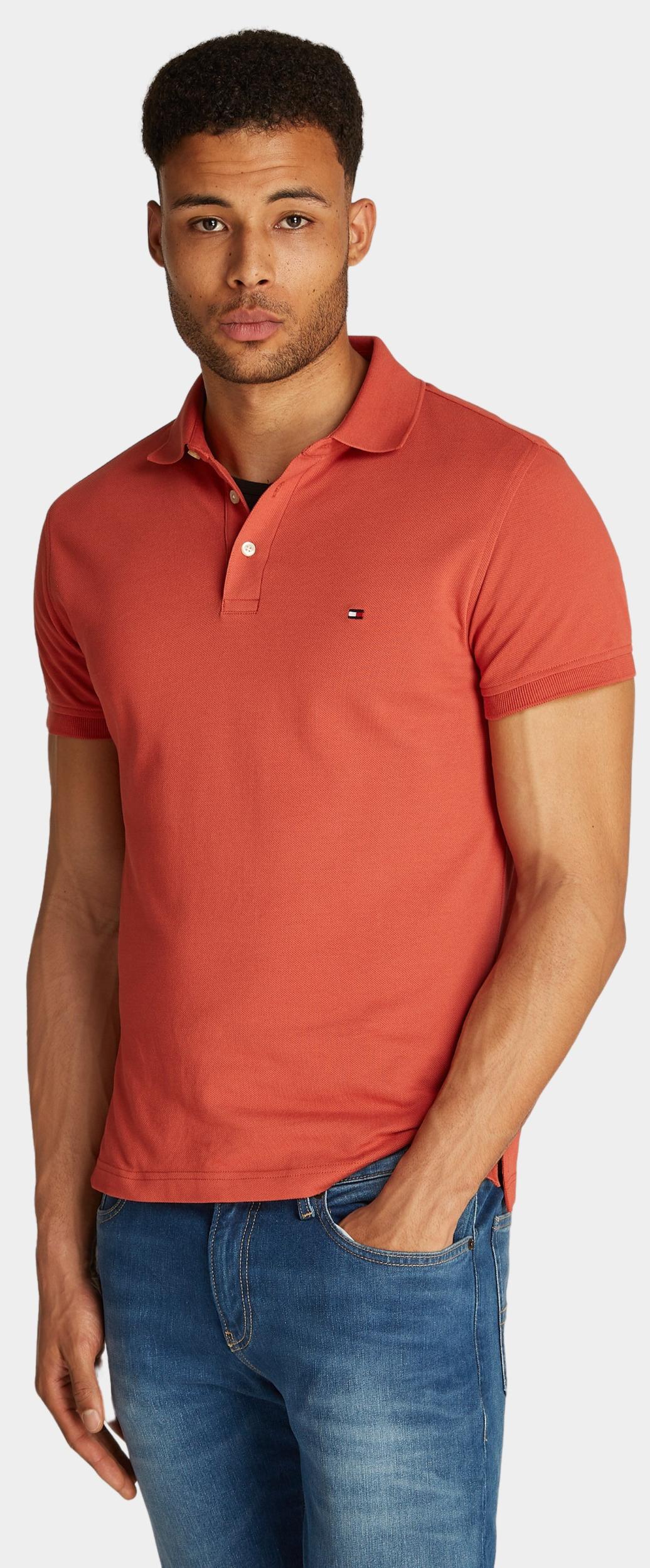 Tommy Hilfiger Polo korte mouw Rood 1985 Slim Polo MW0MW17771/XM0
