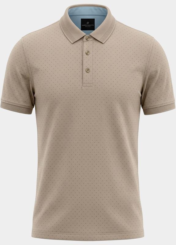 Bos Polo heren Beige  4001R-2/Beige