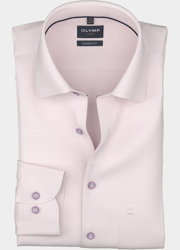 Olymp Overhemd extra lange mouw Roze Luxor 124619/31