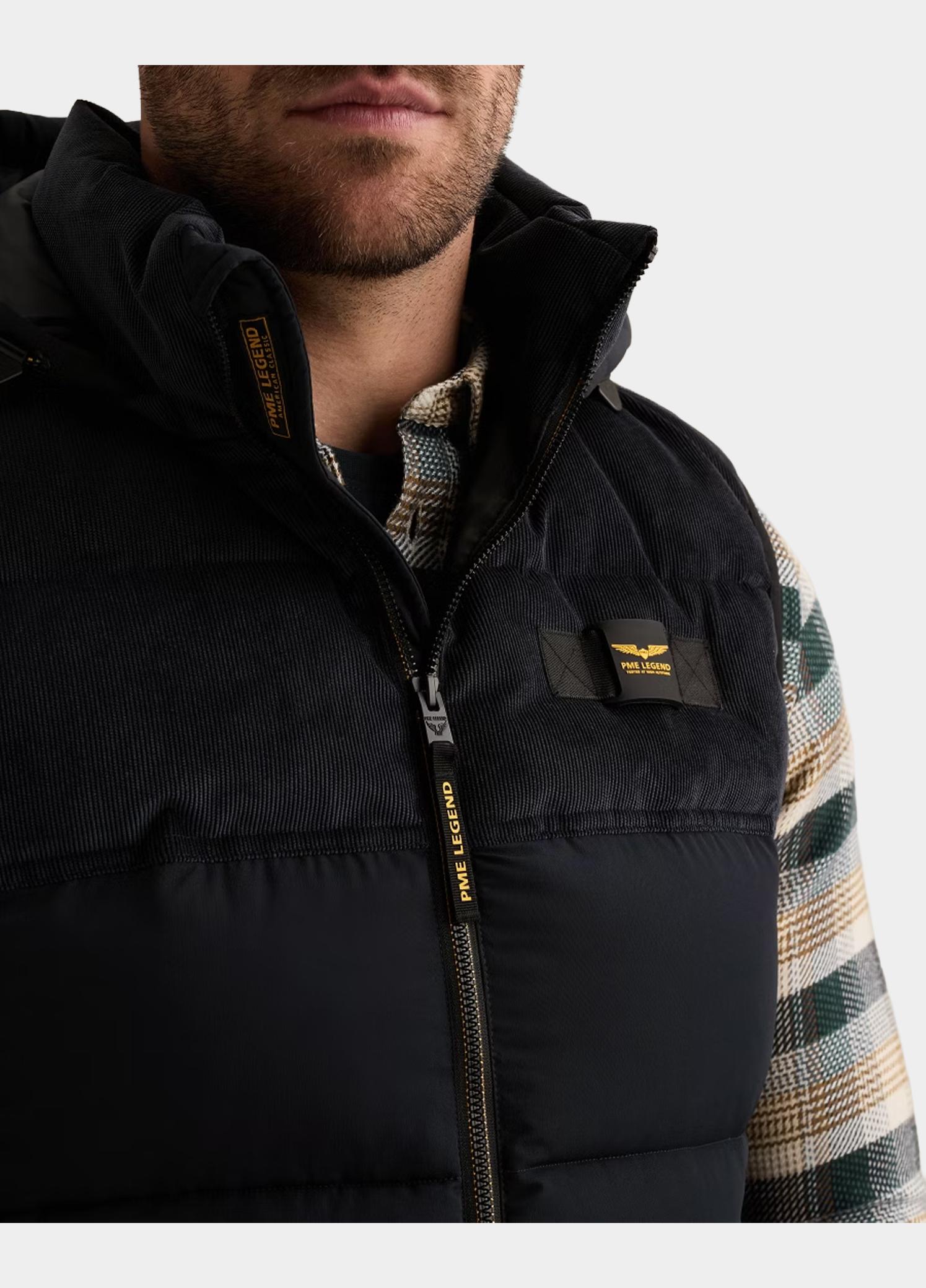 PME Legend Bodywarmer heren Blauw Bodywarmer GOBBLER BW Mix fab PBW2608102/5281