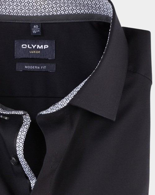 Olymp Business hemd lange mouw Zwart Luxor 074369/68