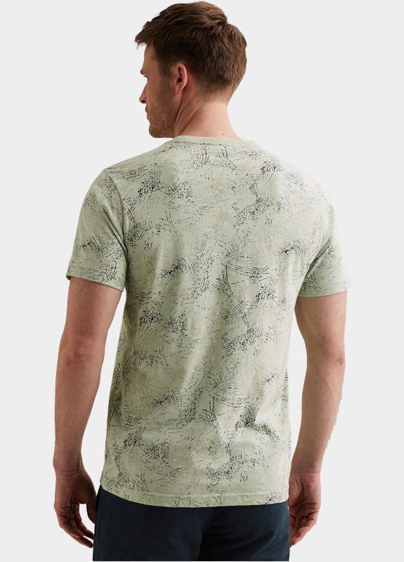 PME Legend T-shirt korte mouw Groen Short sleeve r-neck slub jers PTSS2604588/6168