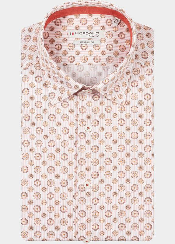 Giordano Overhemd heren Roze Belmonte Long Sleeve Button U 617867/50