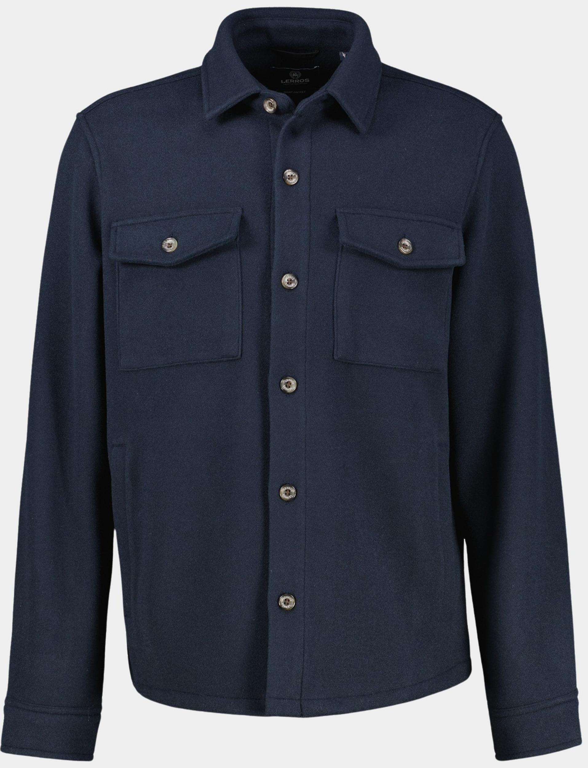 Lerros Casual hemd lange mouw Blauw  2581280/485