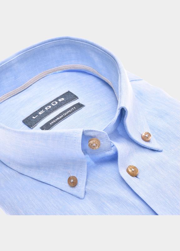 Ledub Business hemd korte mouw Blauw  0701943/120-620-000