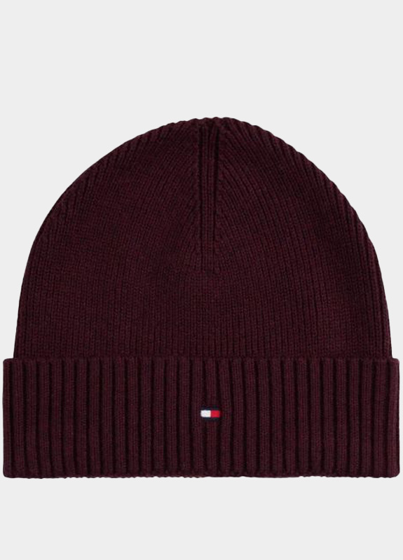 Tommy Hilfiger Muts Paars TH FLAG PIMA COTTON BEANIE AM0AM12796/0KA