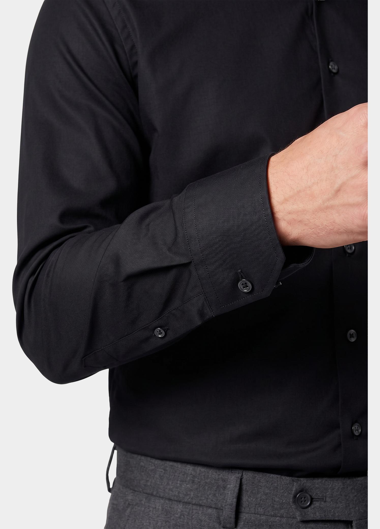 Profuomo Business hemd lange mouw Zwart  PP2H00010/D