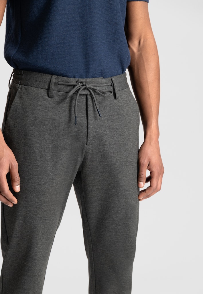 Dstrezzed Katoenen 5-Pocket Grijs Lancaster Tapered Jogger Patt 501704-NOS/830