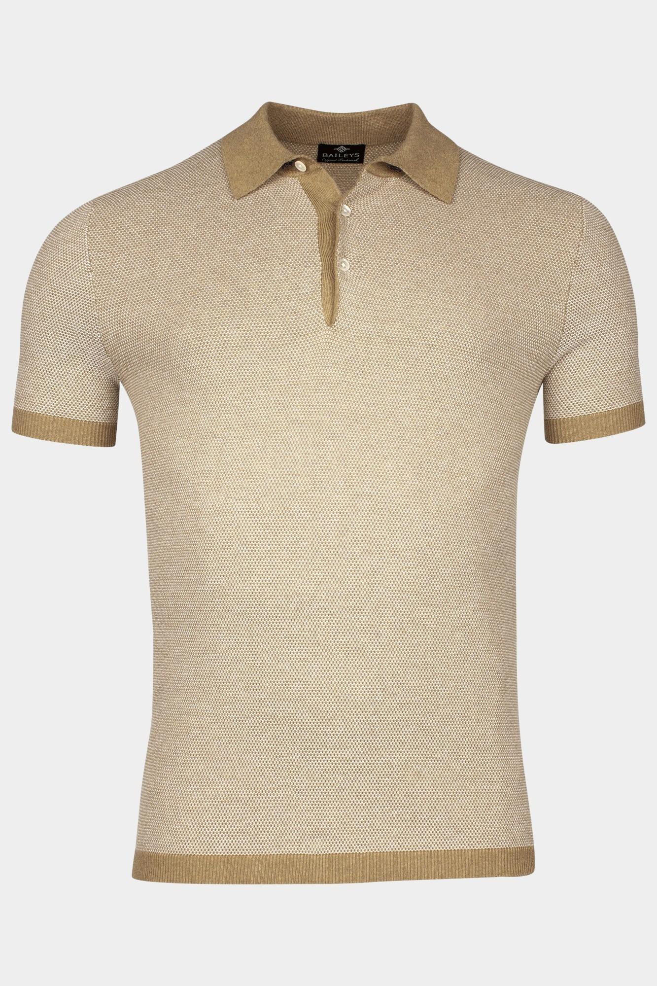 Baileys Polo korte mouw Bruin Polo knitted pullover - SS 14 515781/835