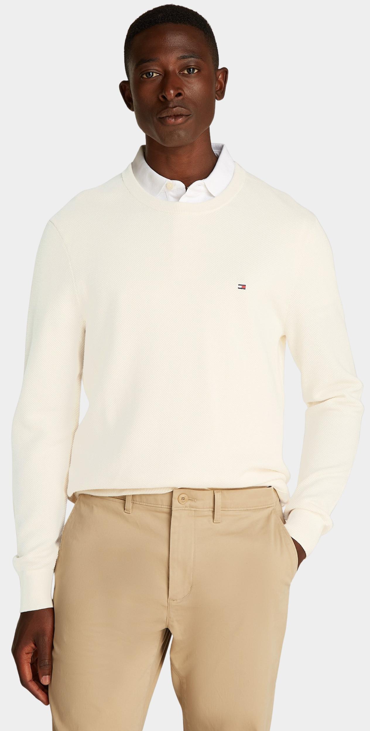 Tommy Hilfiger Pullover Geel Essential Structure Crew Neck MW0MW36347/Z00