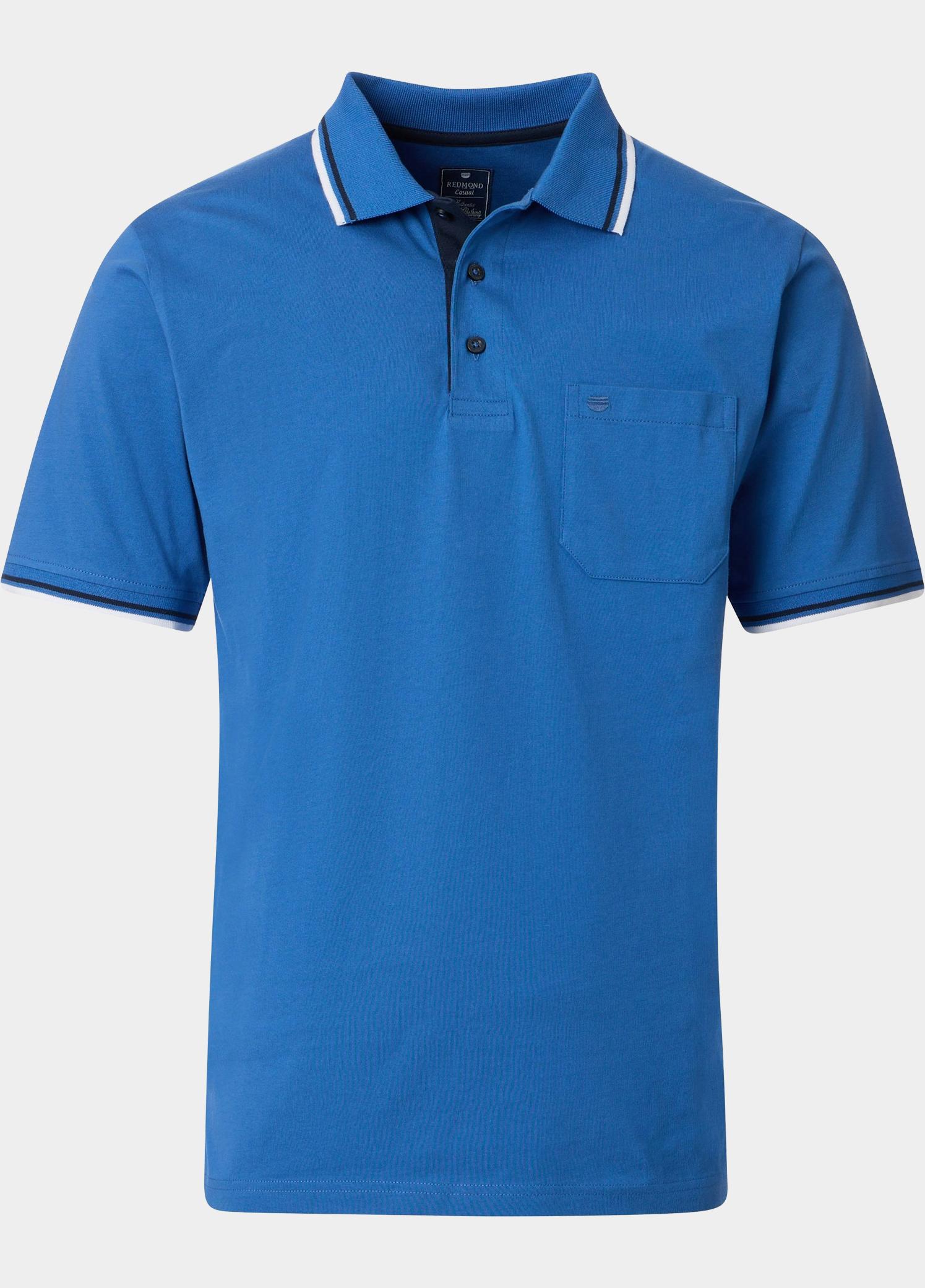 Redmond Polo heren Blauw Polo Shirt Jersey 251470900/18