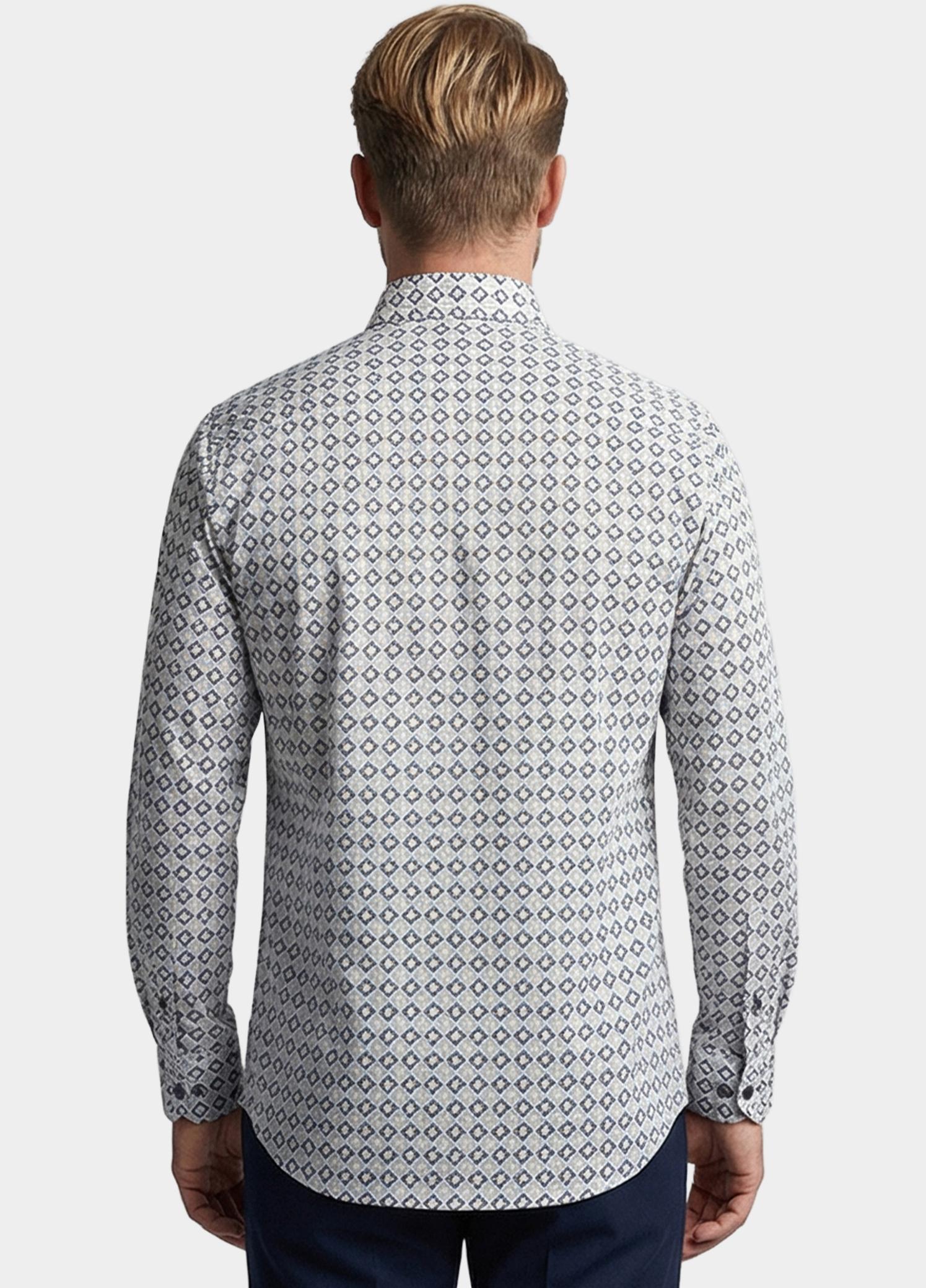 Giordano Overhemd heren Blauw Ivy Long Sleeve Button Down S 617024/60