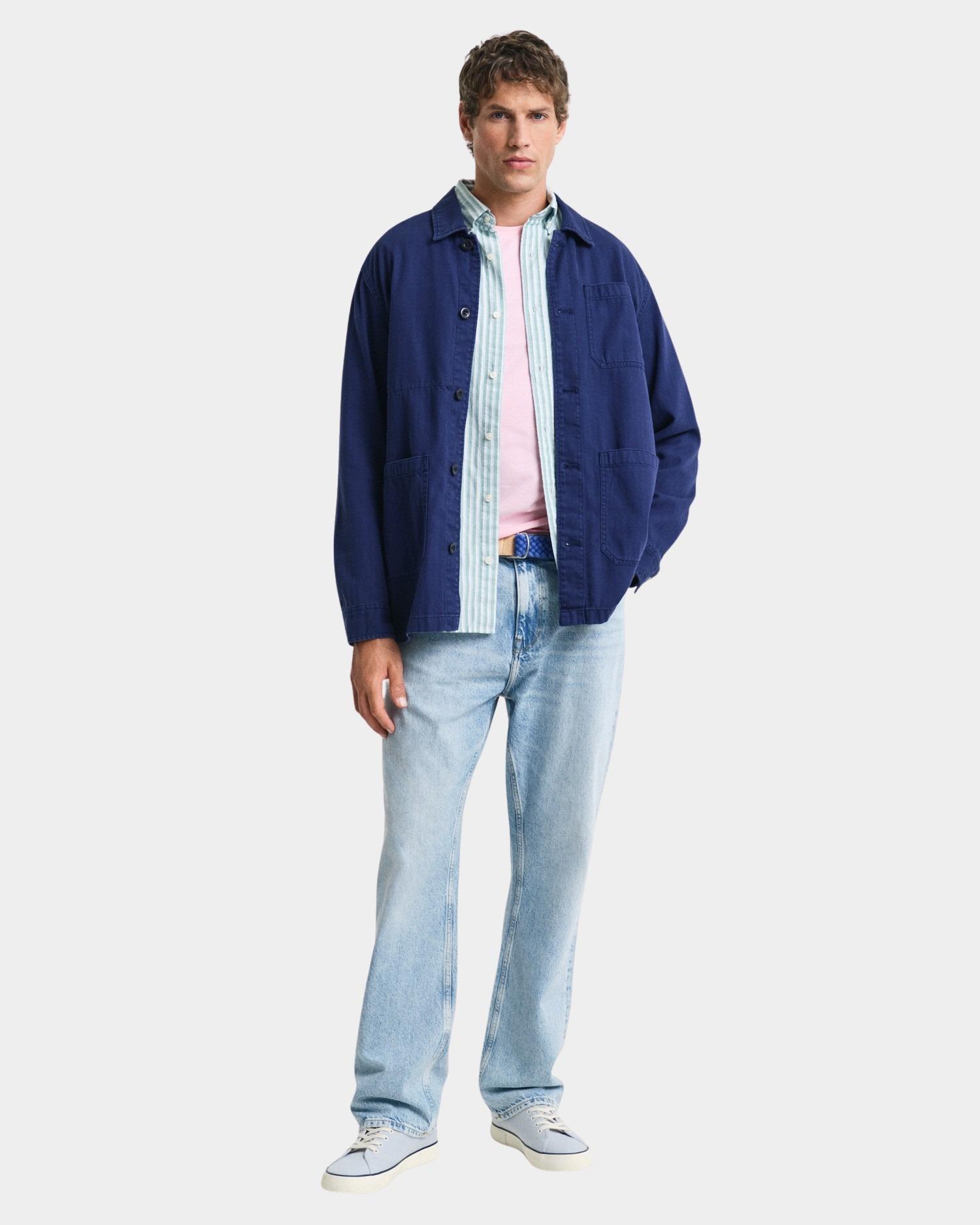 Gant Casual hemd lange mouw Groen REG CLASSIC OXFORD STRIPE SHI 3250028/322